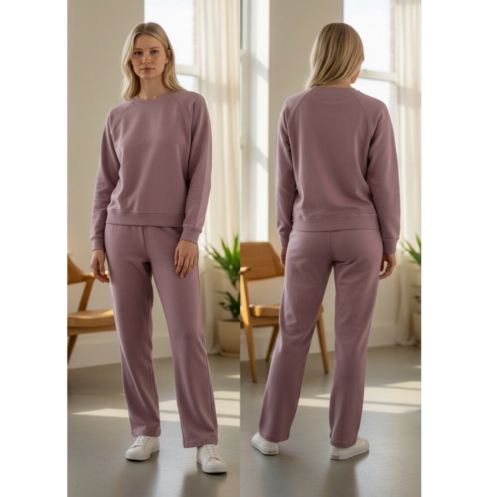 Victoria’s Secret Pink Sweatshirt Sweatpants 2 piece set Pink  -L/G NWT